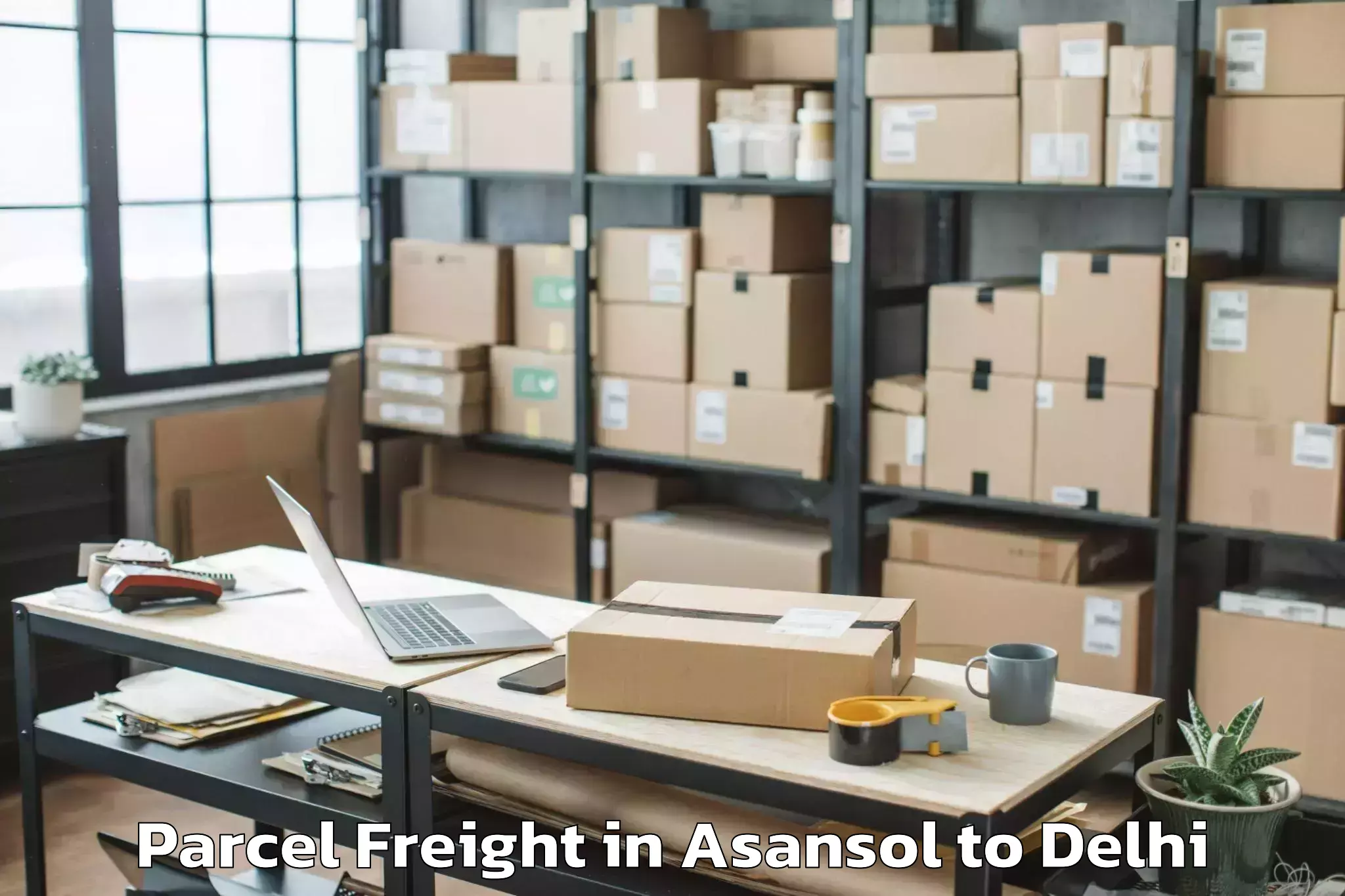 Easy Asansol to Dt City Centre Mall Delhi Parcel Freight Booking